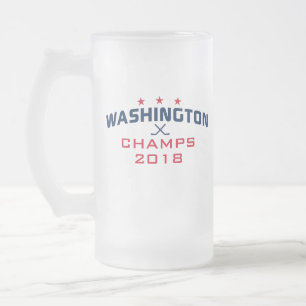 Washington Hockey Champions 2018 16oz Frosted Mugg