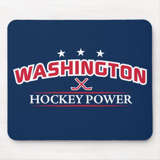Washington Hockey Power Blue Mouse Pad Musmatta (Framsidan)