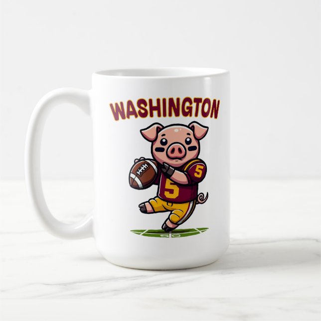 Washington Hog Football Kaffemugg (Vänster)