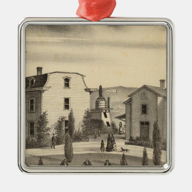 Washington högskola, Calif Julgransprydnad Metall (Framsidan)