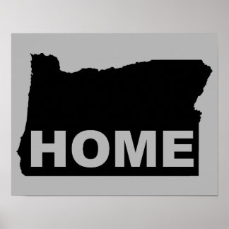 Washington Home Away från State Poster Sign