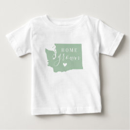 Washington Home Grown | Redigerbar Färg-stat Karta T Shirt
