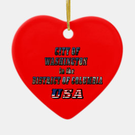 Washington i Columbia-distriktet Julgransprydnad Keramik