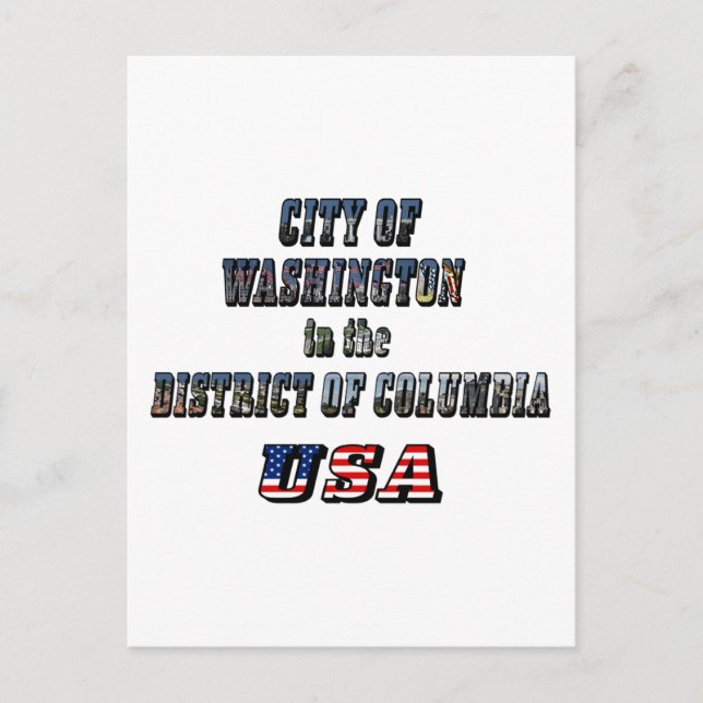 Washington i Columbia-distriktet Vykort (Framsida)