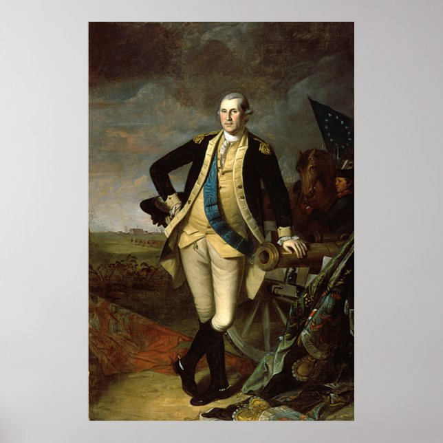 Washington i Princeton, 1779 / av Charles Peale Poster (Framsidan)