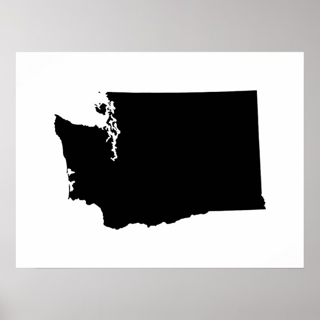 Washington i svart och vitt poster (Framsidan)