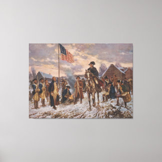 Washington i Valley Forge av Edward Percy Moran Canvastryck