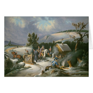 Washington i Valley Forge Hälsningskort