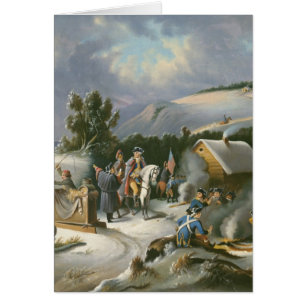 Washington i Valley Forge Hälsningskort