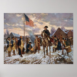 Washington i Valley Forge Poster