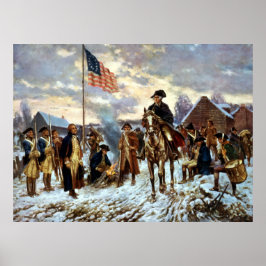 Washington i Valley Forge Poster