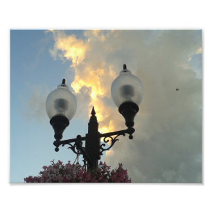 Washington Iowa Light and Storm Clouds Fototryck
