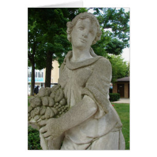 Washington, Iowa Statue i parken Hälsningskort