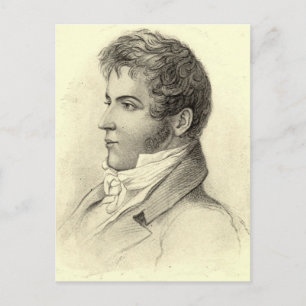 Washington Irving Porträtt Vykort