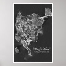Washington Island Door County WI 1938 Aerial Photo