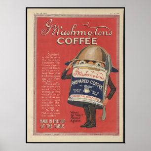 Washington kaffe poster
