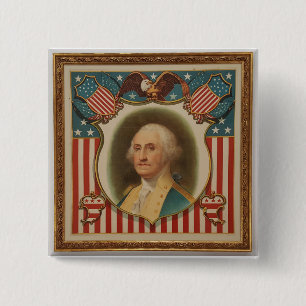 Washington Kampanj Pin Knapp