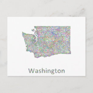 Washington karta vykort