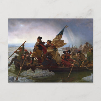 Washington korsar Delaware av Emanuel Leutze Vykort