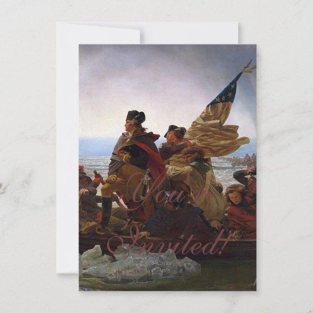 Washington korsar Delaware Konst Inbjudningar (Framsida)