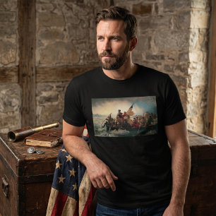 Washington korsar Delawarefloden av Emanuel Leutze T Shirt