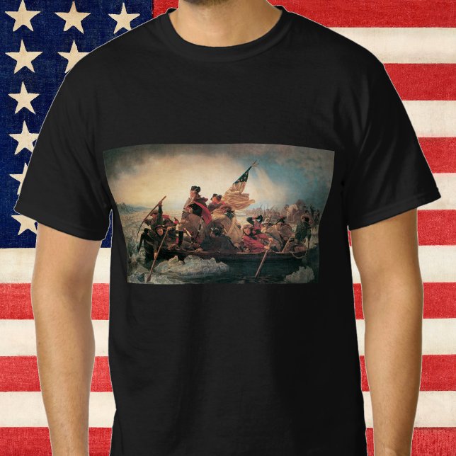 Washington korsar Delawarefloden av Emanuel Leutze T Shirt (Skapare uppladdad)