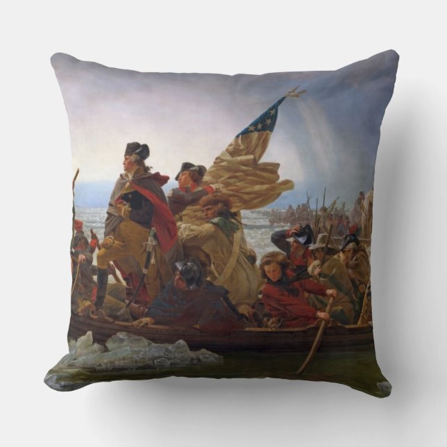 Washington korsar Delawarefloden Kudde (Framsida)