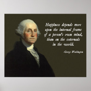 Washington lyckacitationstecken poster