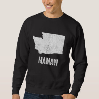Washington Mamaw Washington Silhouette State Coole Lång Ärmad Tröja
