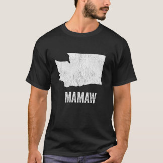 Washington Mamaw Washington Silhouette State Coole T Shirt
