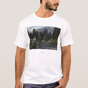 Washington - mer regnig nationalpark som skjuter t-shirt