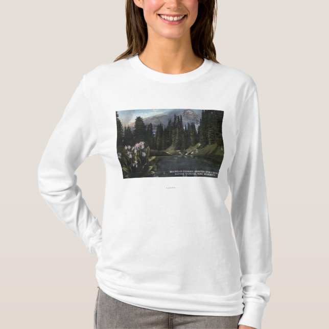 Washington - mer regnig nationalpark som skjuter tee shirt (Framsida)