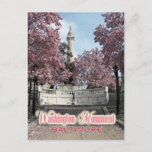Washington Monument, Baltimore, Maryland Vykort
