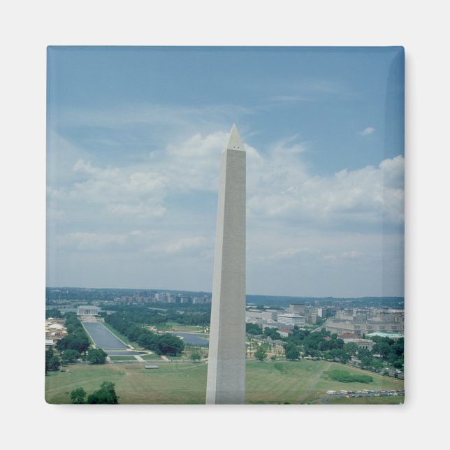 Washington Monument, byggt 1848-85 Magnet (Framsidan)