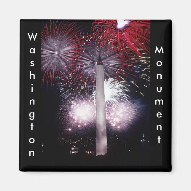 Washington Monument Fireworks Magnet (Framsidan)