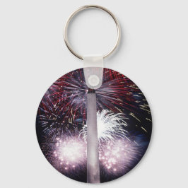 Washington Monument Fireworks Nyckelring