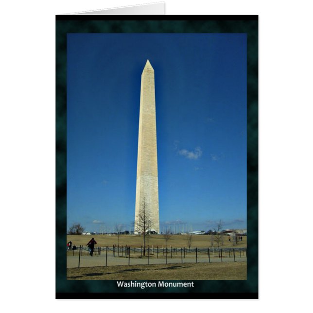 Washington Monument Hälsningskort (Framsidan)