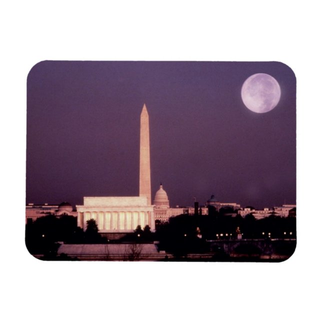 Washington Monument, Huvudstad och Jefferson Magnet (Horisontell)