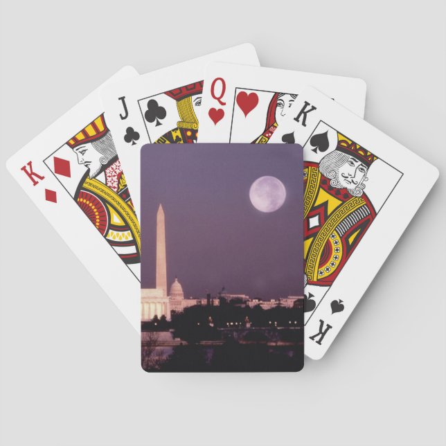 Washington monument, huvudstaden och Jefferson Kortlek (Baksidan)