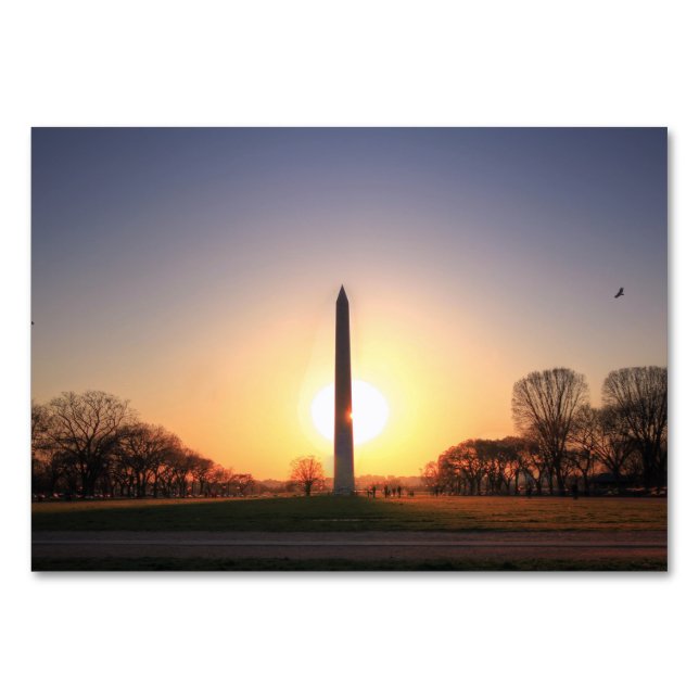 Washington Monument i Sunset Bordsnummer (Framsidan)