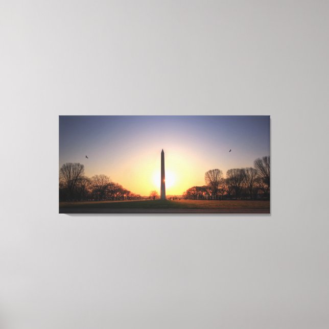 Washington Monument i Sunset Canvastryck (Framsida)