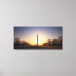 Washington Monument i Sunset Canvastryck
