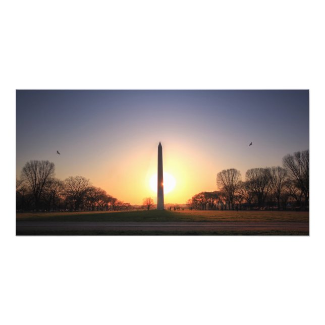 Washington Monument i Sunset Fototryck (Framsidan)