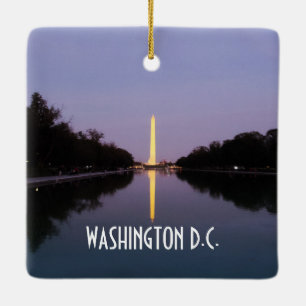 Washington Monument i Sunset Julgransprydnad Keramik