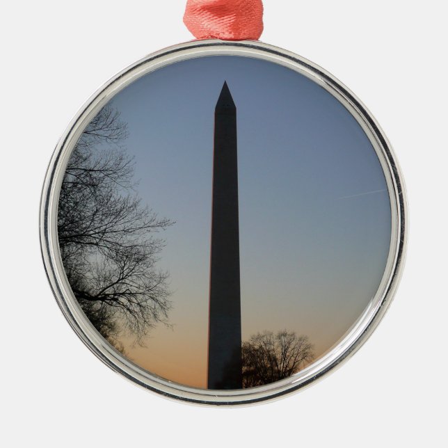 Washington Monument i Sunset Julgransprydnad Metall (Framsidan)