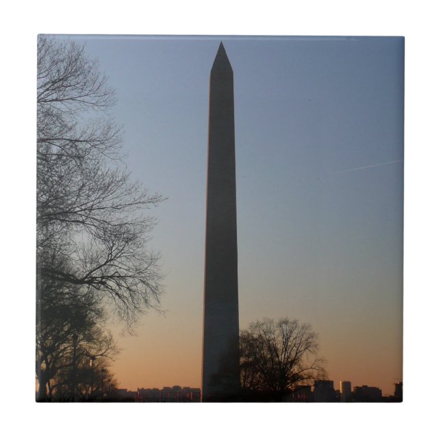 Washington Monument i Sunset Kakelplatta (Framsidan)