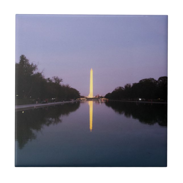 Washington Monument i Sunset Kakelplatta (Framsidan)