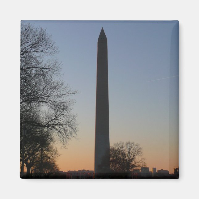 Washington Monument i Sunset Magnet (Framsidan)