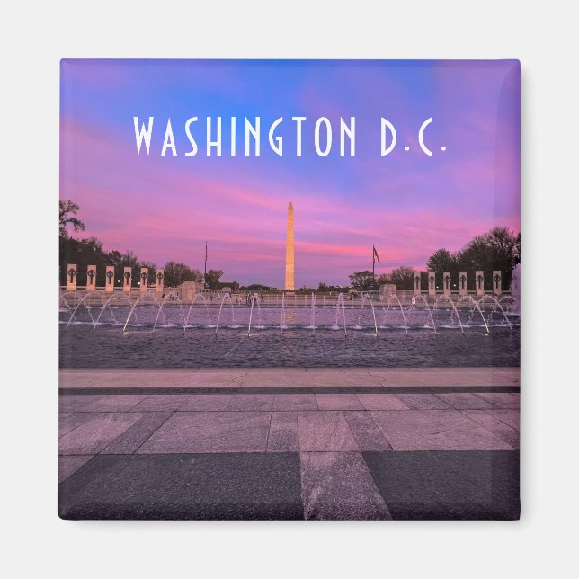 Washington Monument i Sunset Magnet (Framsidan)