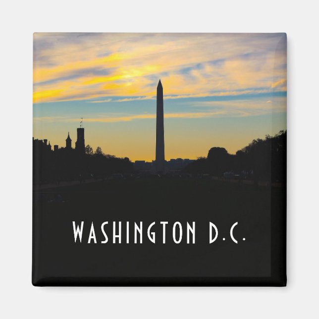 Washington Monument i Sunset Magnet (Framsidan)